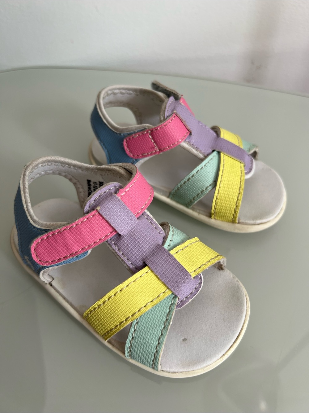 SEE KAI RUN Multi-Color Strappy Sandals, 5 Toddler - Picture 3 of 8